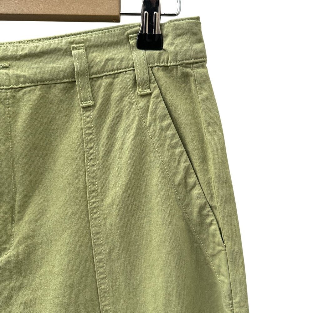 The Great Vintage Straight Relaxed Fit Pants Flat Front Pockets Green Women 28 - Picture 7 of 16